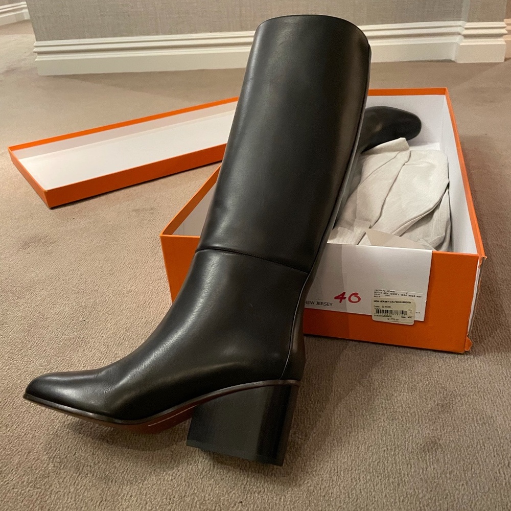Hermes Tall Riding boots Black